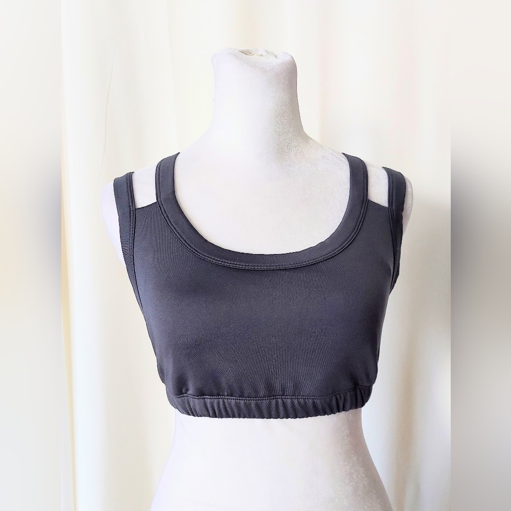 Kiava Endurance High Impact Sports Bra Size Medium Blue Criss Cross Straps
